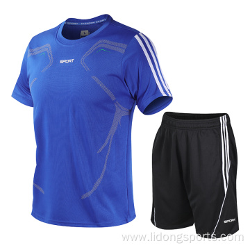 Blue And White Sublimation Soccer Team Training Wear